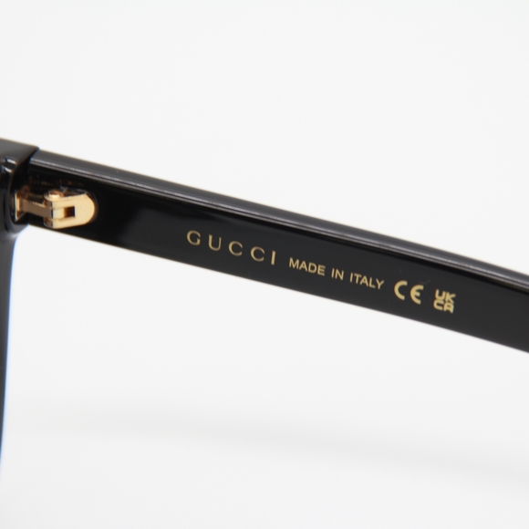 NEW GUCCI SUNGLASSES GG1346SK 001 UNISEX EYEWEAR BLACK - Picture 9 of 11